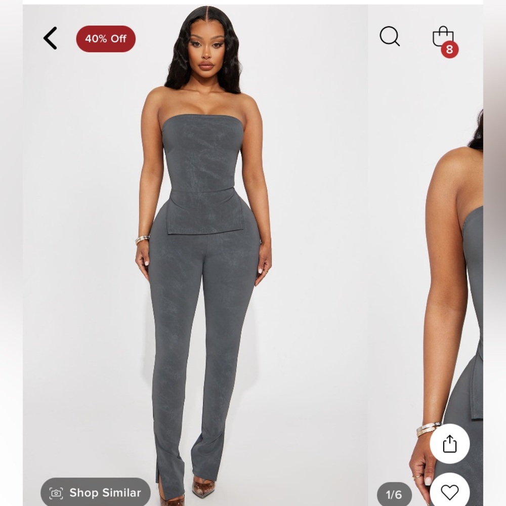 Matching gray slate set
